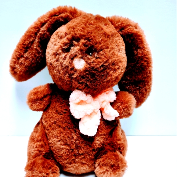 Animal Adventure Chocolate Bunny lop Eared 8 in plush collectible stuffed animal - Picture 2 of 8